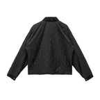 Chrome Hearts Matty Boy Chomper Quilted Nylon Polo Jacket in Black