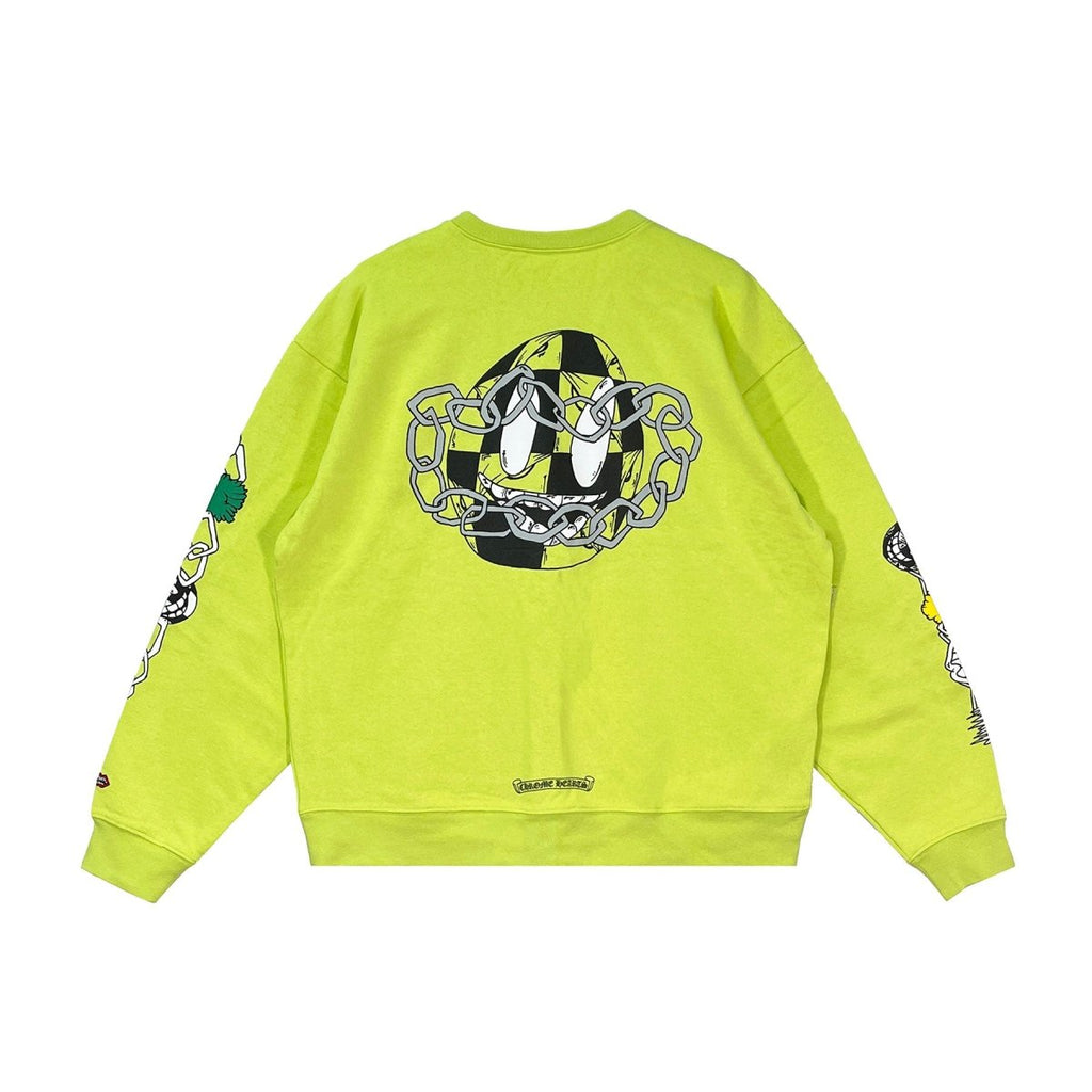 Chrome Hearts Matty Boy Link Crewneck Sweatshirt in Green