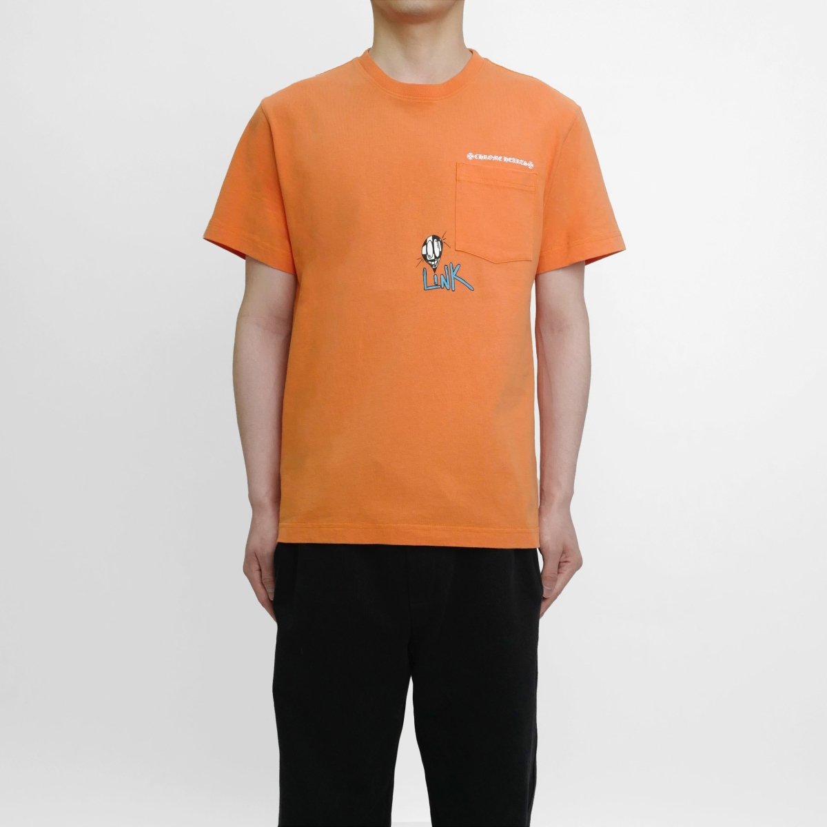 Chrome Hearts Matty Boy Orange Link Short Sleeve T-Shirt Tee