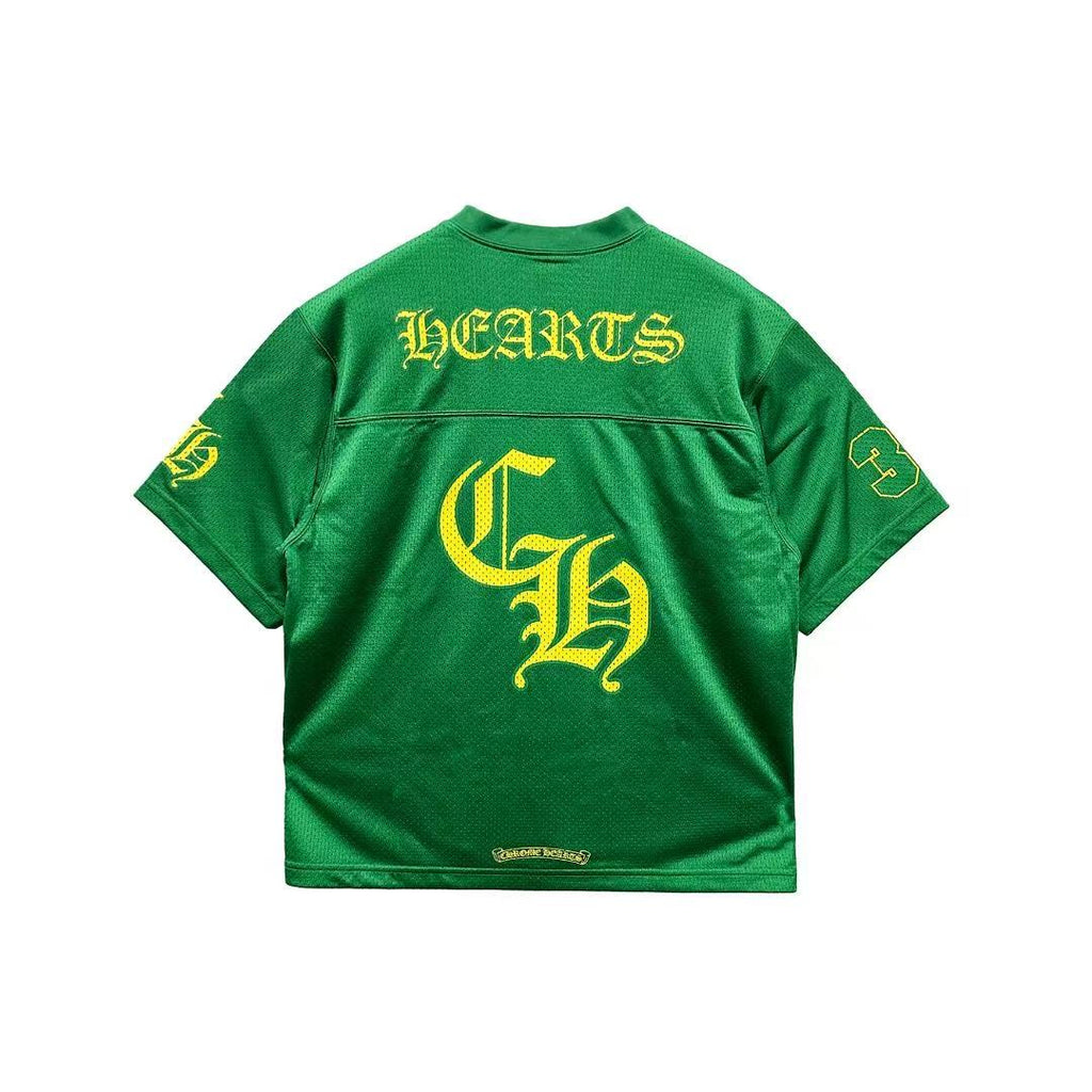 Chrome Hearts Mesh Ice Hockey Green Short Sleeve Tee