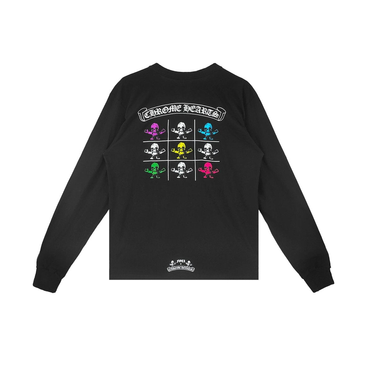 Chrome Hearts Multi Foti Black Long Sleeve T-Shirt Tee - front view