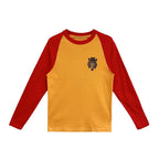 Chrome Hearts Orange & Red Dagger Logo Long Sleeve Tee