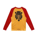 Chrome Hearts Orange & Red Dagger Logo Long Sleeve Tee