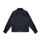 Chrome Hearts F&F Orange Triple Cross Nylon Zip Up Jacket in Navy
