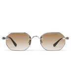 Chrome Hearts Pills III Silver Brown Diamond-Cut Sunglasses