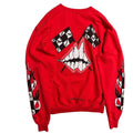 Chrome Hearts Red Long Sleeve Sweatshirt - front view