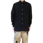 Chrome Hearts Silver BS Fleur Buttons Black Shirt