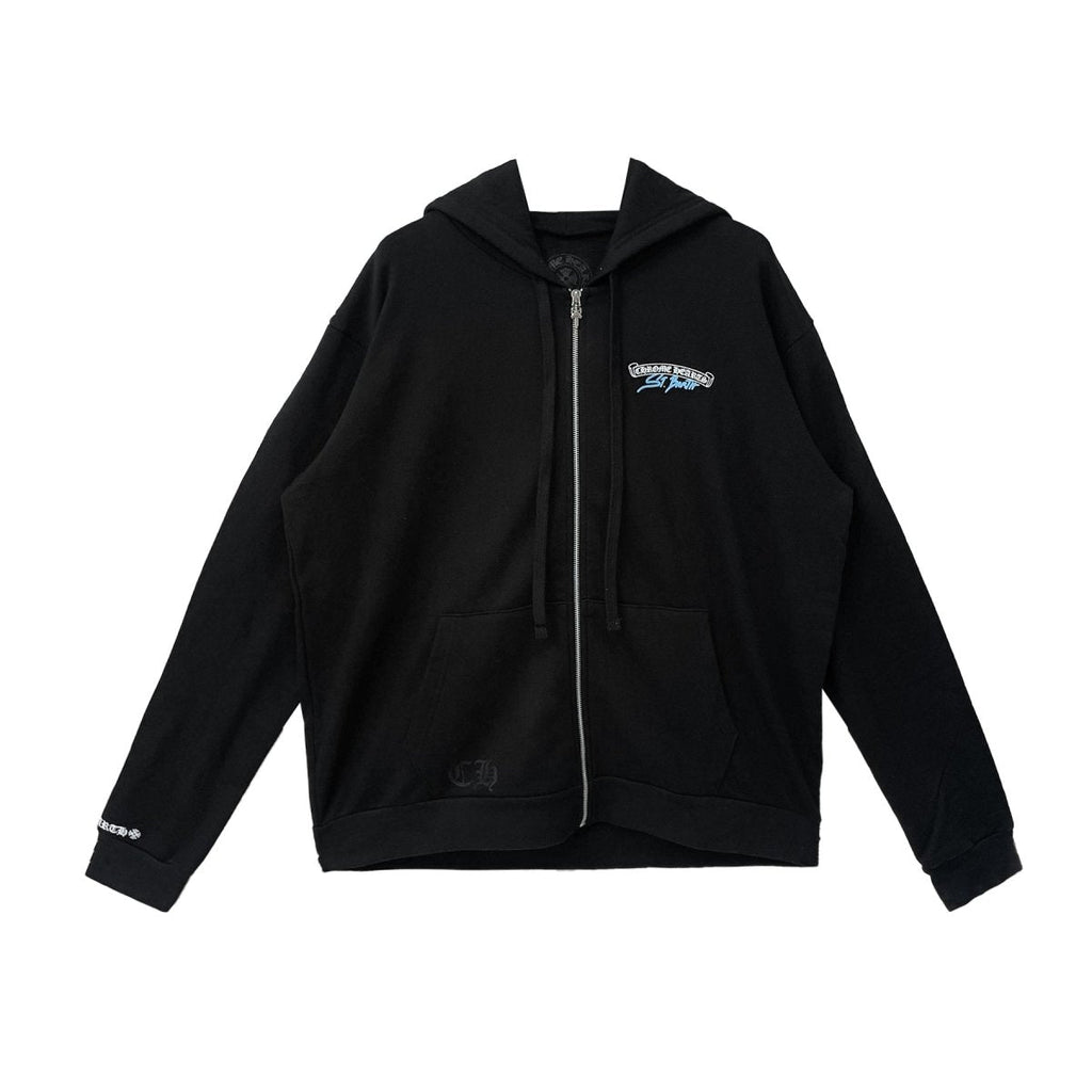 Chrome Hearts St. Barth Horseshoe Black Zip Up Hoodie - Exclusive