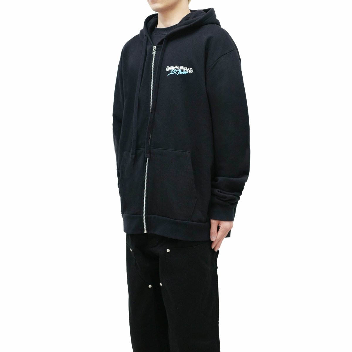 Chrome Hearts St. Barth Horseshoe Black Zip Up Hoodie - Exclusive