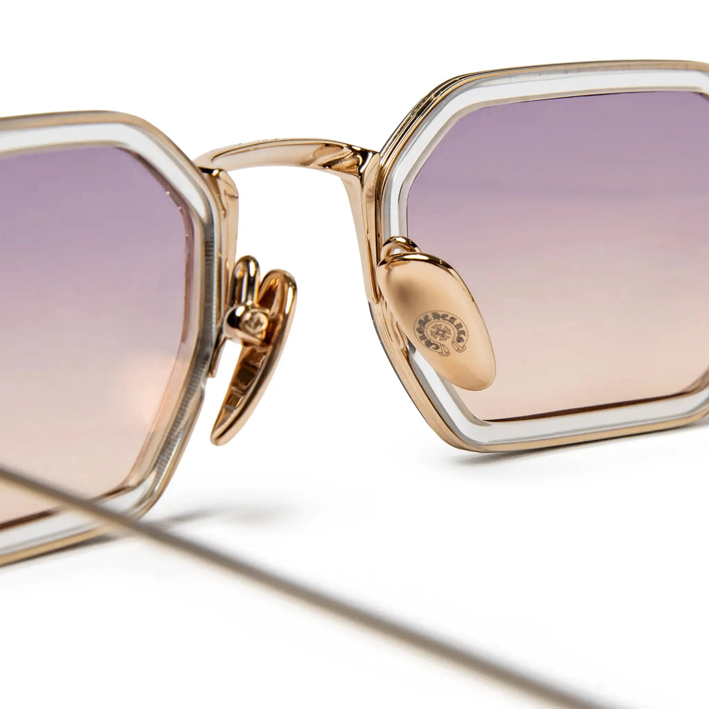Chrome Hearts Stylida Crystal Gold Gradient Sunglasses