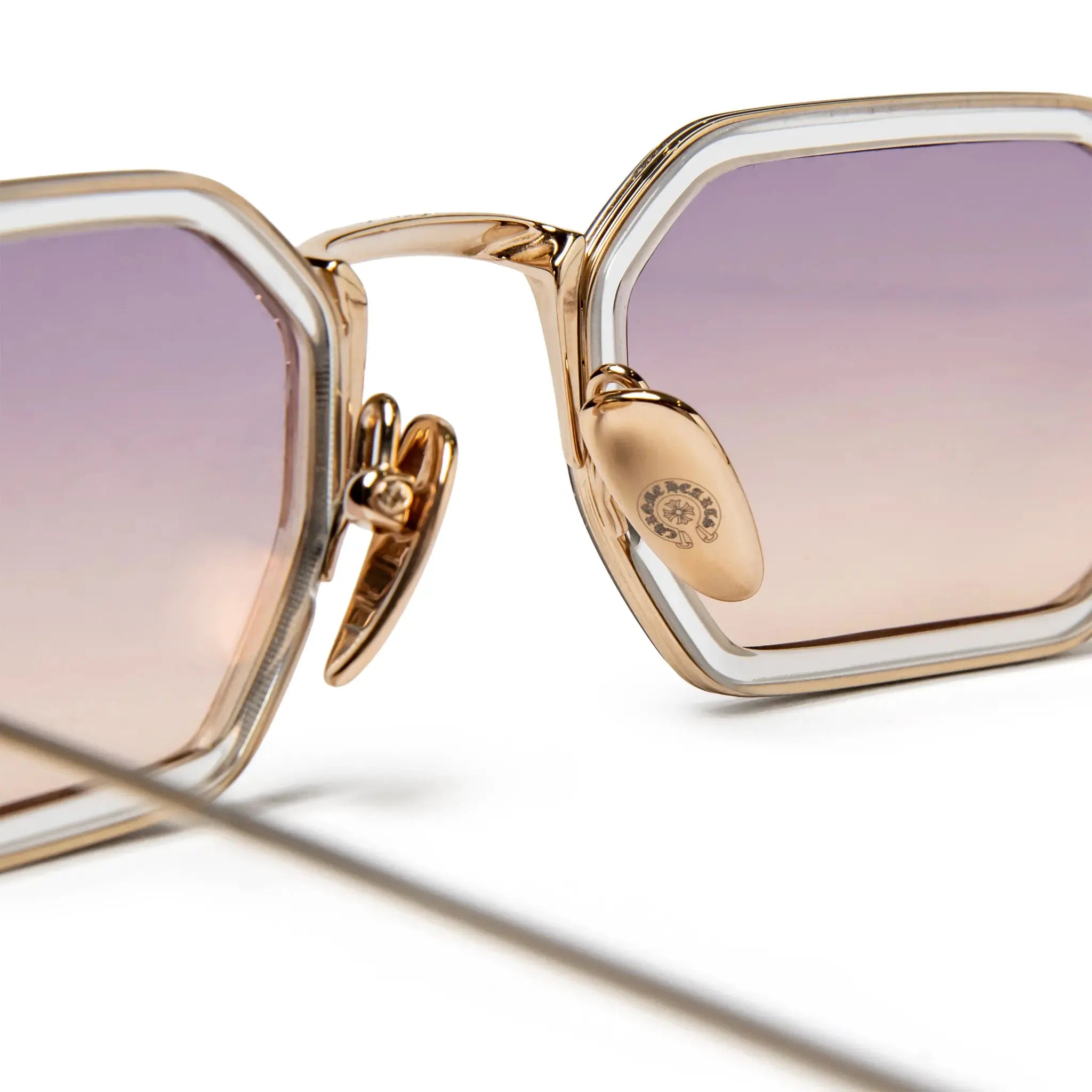 Chrome Hearts Stylida Crystal Gold Gradient Sunglasses