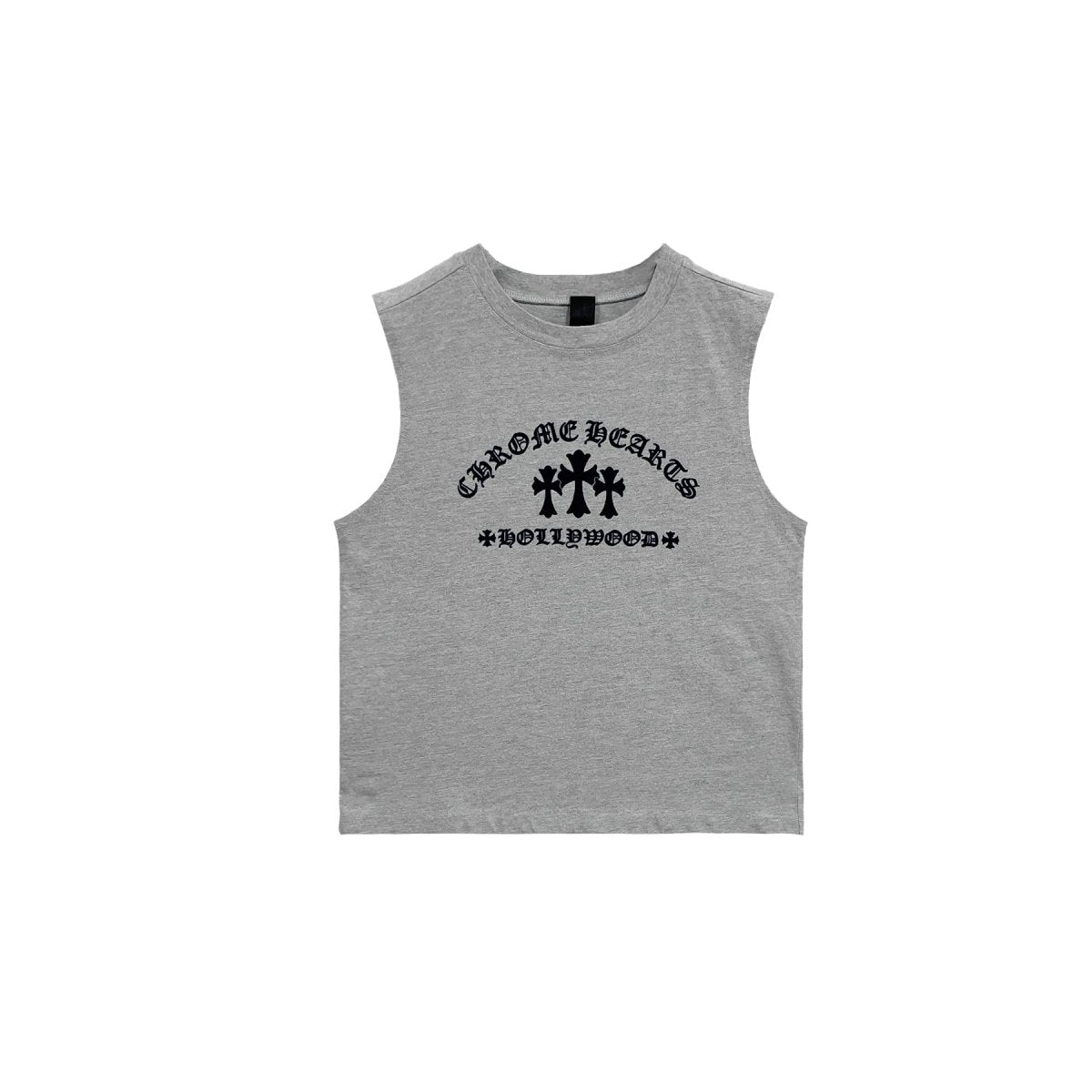 Chrome Hearts Triple Cross Hollywood Grey Tank Top