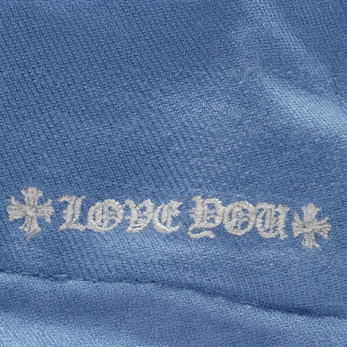 Chrome Hearts Vinny Heart Embroidered Baseball Cap - Light Blue