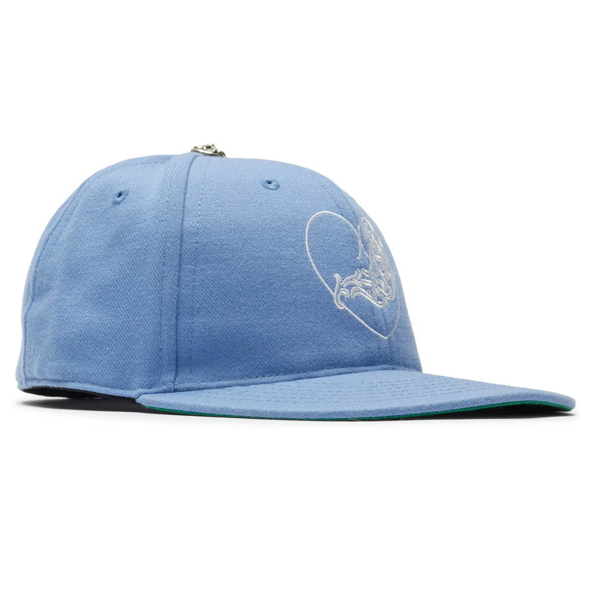 Chrome Hearts Vinny Heart Embroidered Baseball Cap - Light Blue