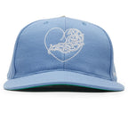 Chrome Hearts Vinny Heart Embroidered Baseball Cap - Light Blue