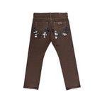 Chrome Hearts x Levi's 501 Zebra Cross Patch Jeans – Brown back view