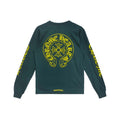 Chrome Hearts Yellow&Green Horseshoe Long Sleeve T-Shirt Tee - back view