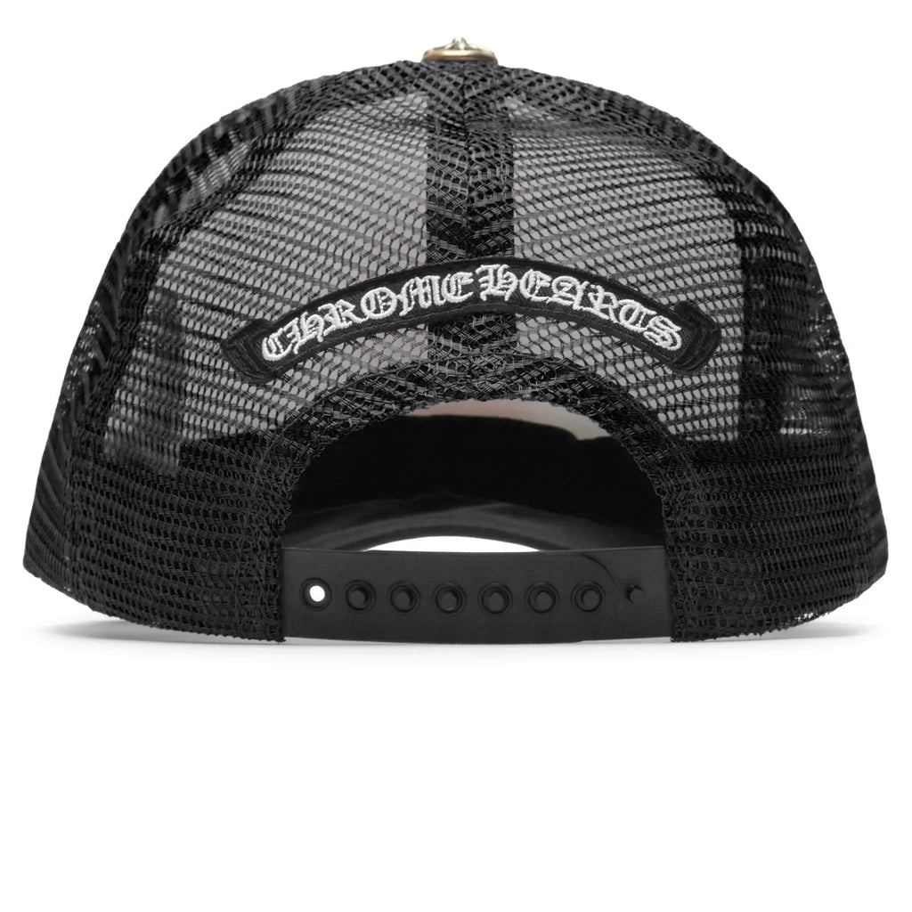 Chrome Hearts Eyechart Trucker Cap - Black/White/Red
