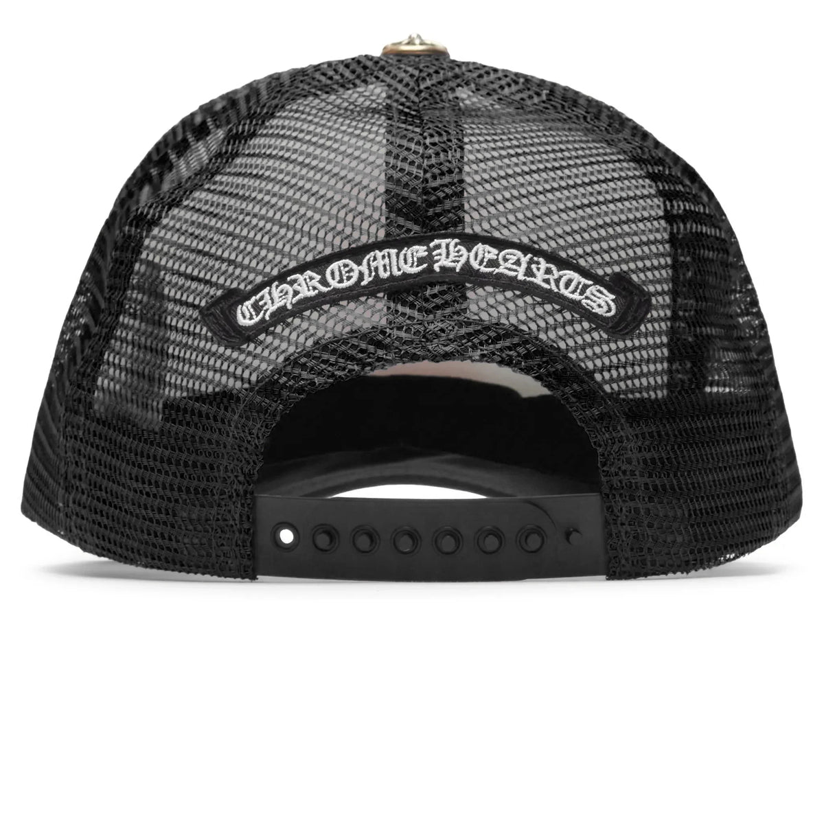 Chrome Hearts Eyechart Trucker Cap - Black/White/Red