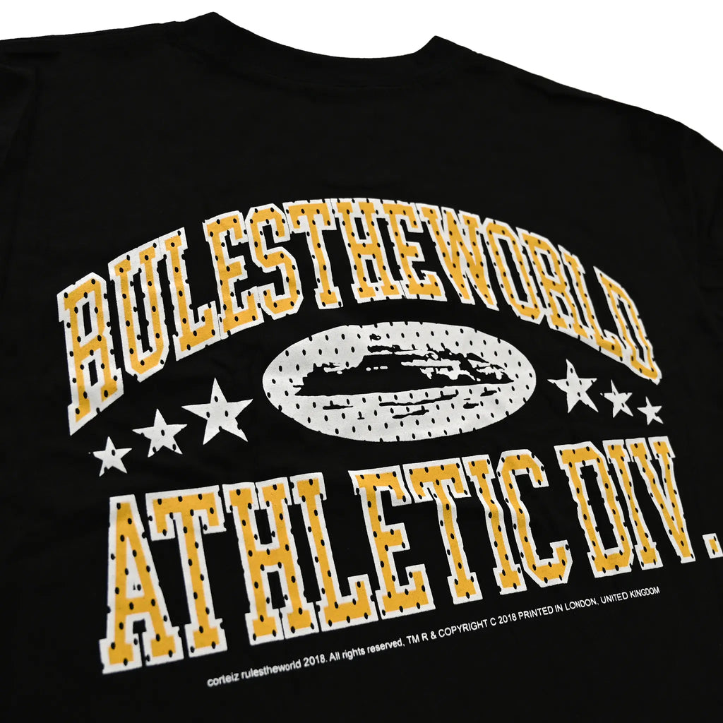 Corteiz Athletic Division T Shirt - Black