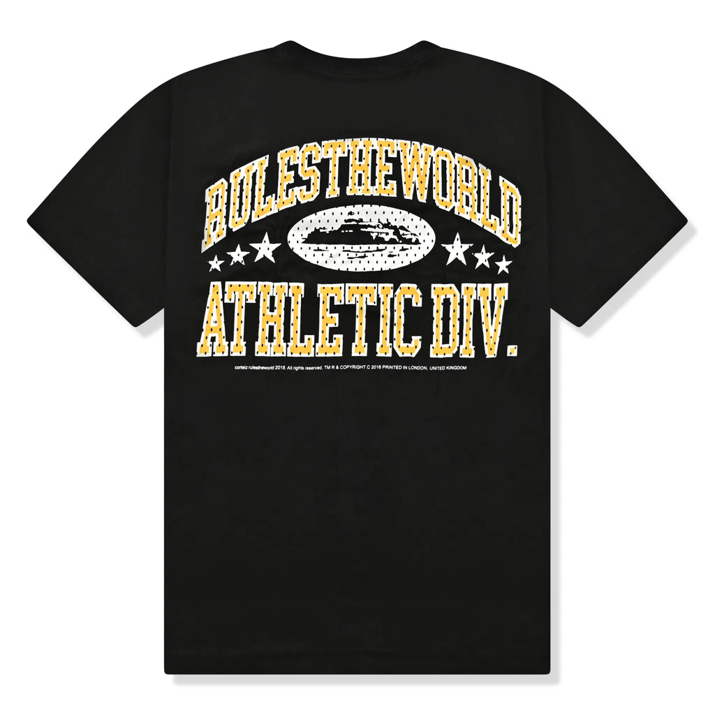 Corteiz Athletic Division T Shirt - Black