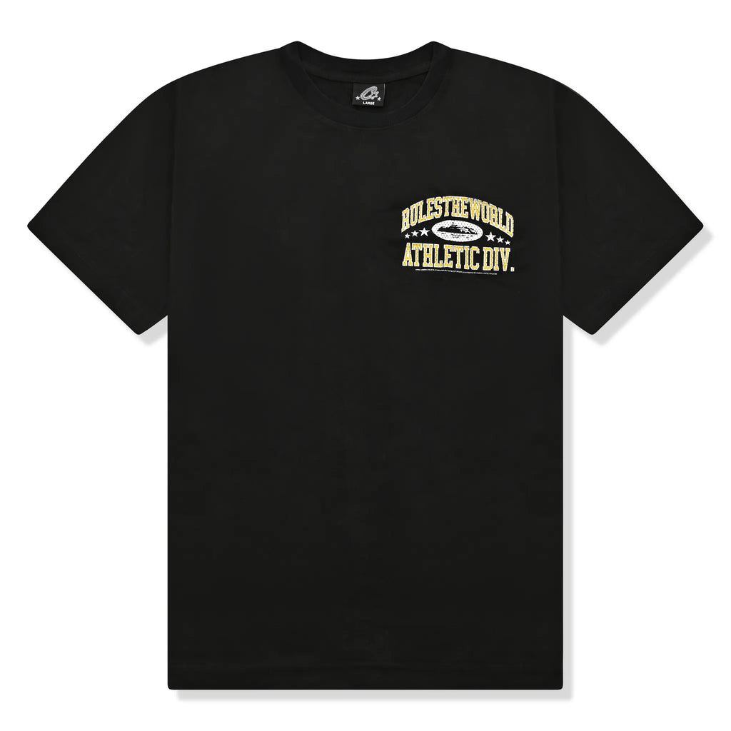 Corteiz Athletic Division T Shirt - Black