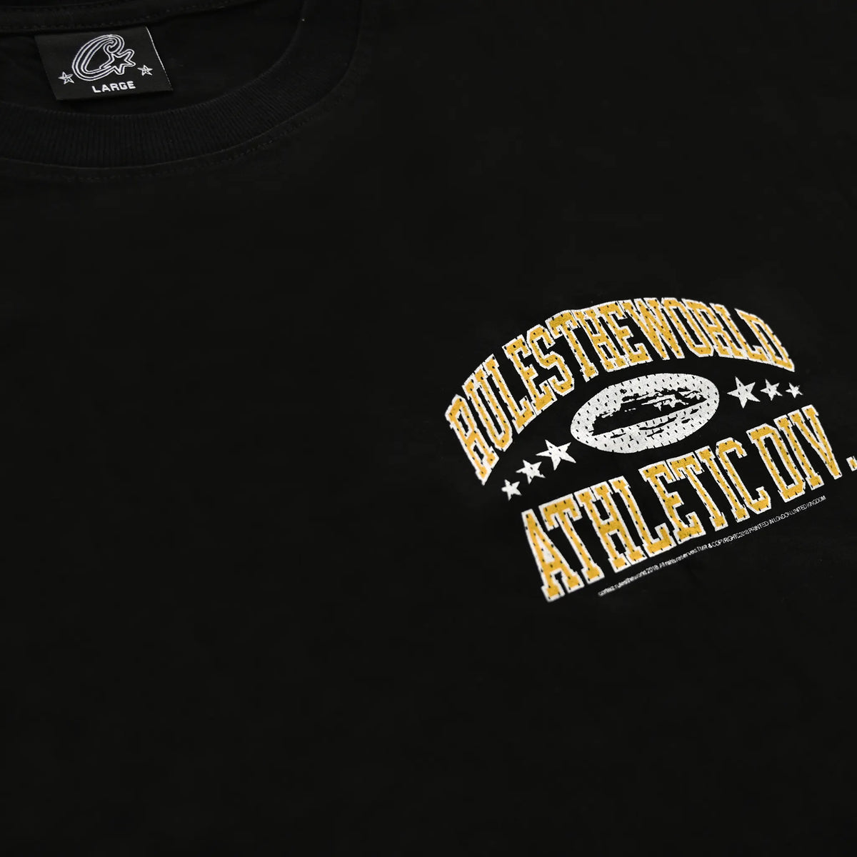 Corteiz Athletic Division T Shirt - Black