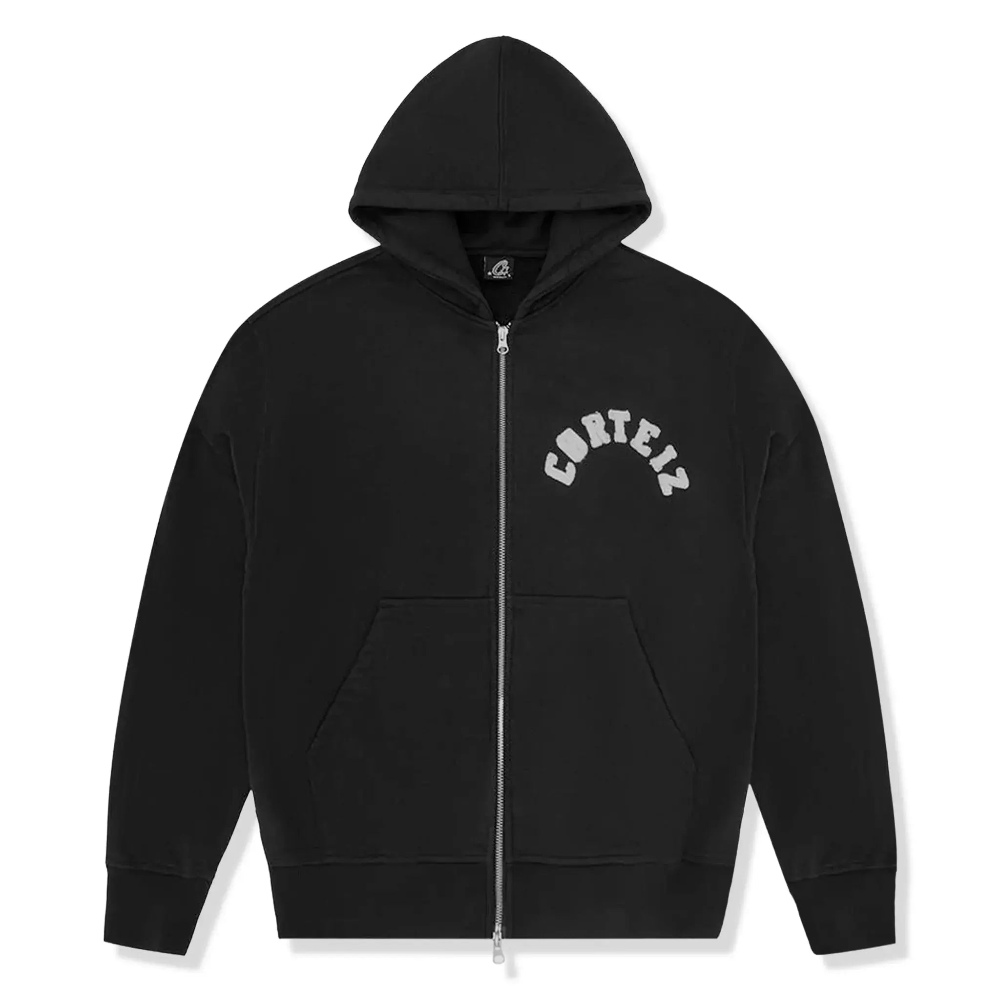 Corteiz Colly Arch Zip-Up Hoodie - Black