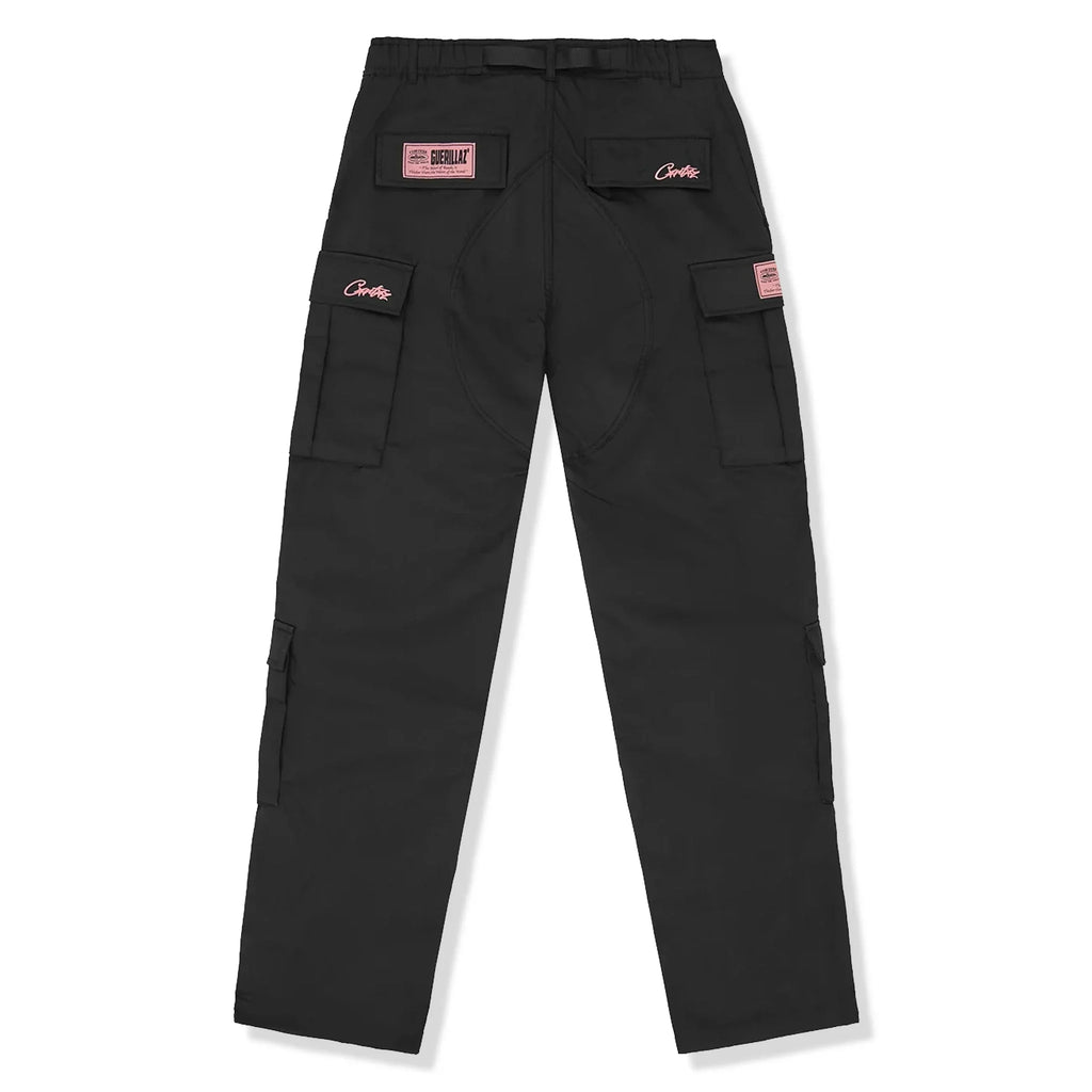 Corteiz Guerillaz Cargo Pants - Black Pink