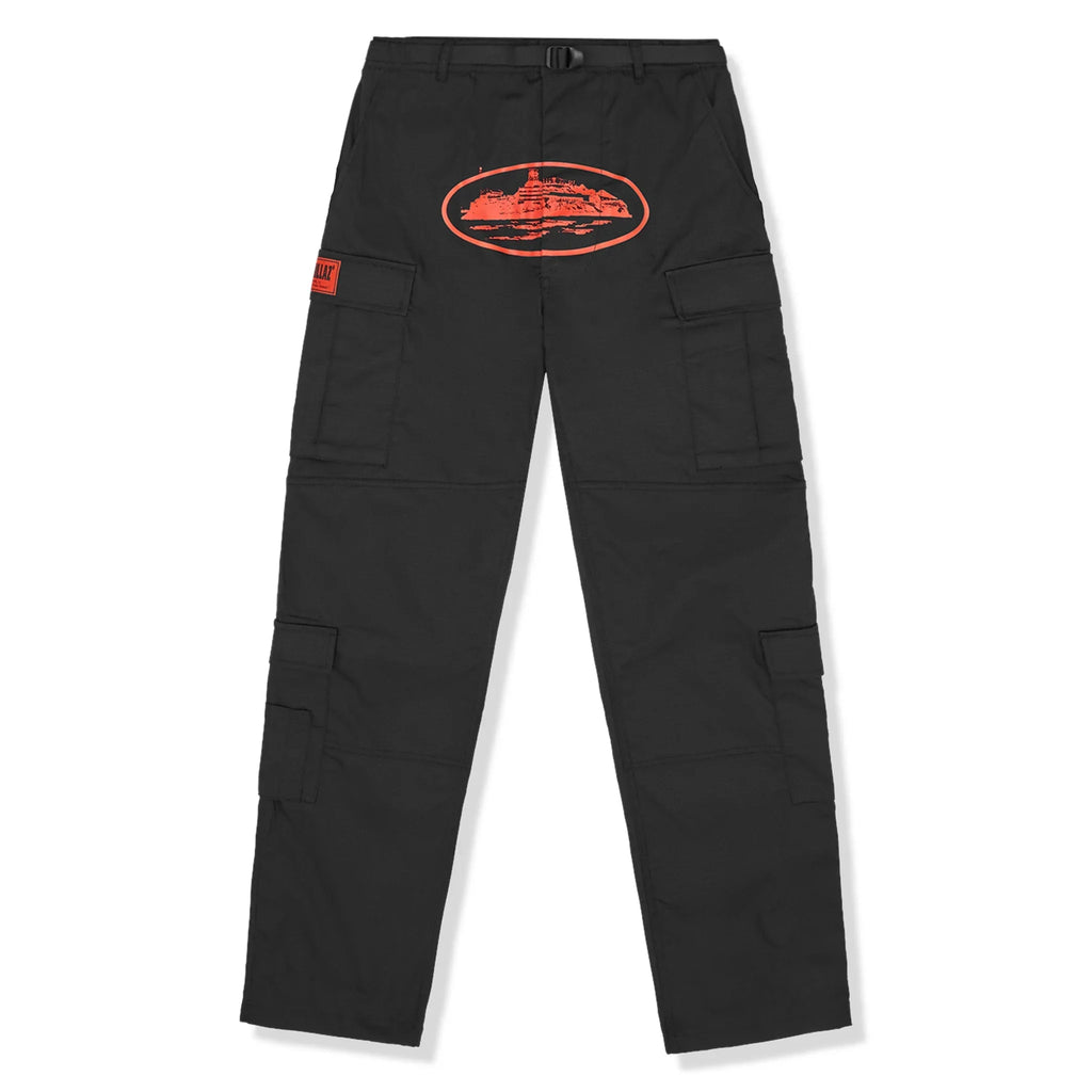 Corteiz Guerillaz Cargo Pants - Black