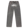 Corteiz Island Baggy Jeans - Light Grey