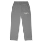 Corteiz Island Puff Print Open Gully Hem Pants - Grey