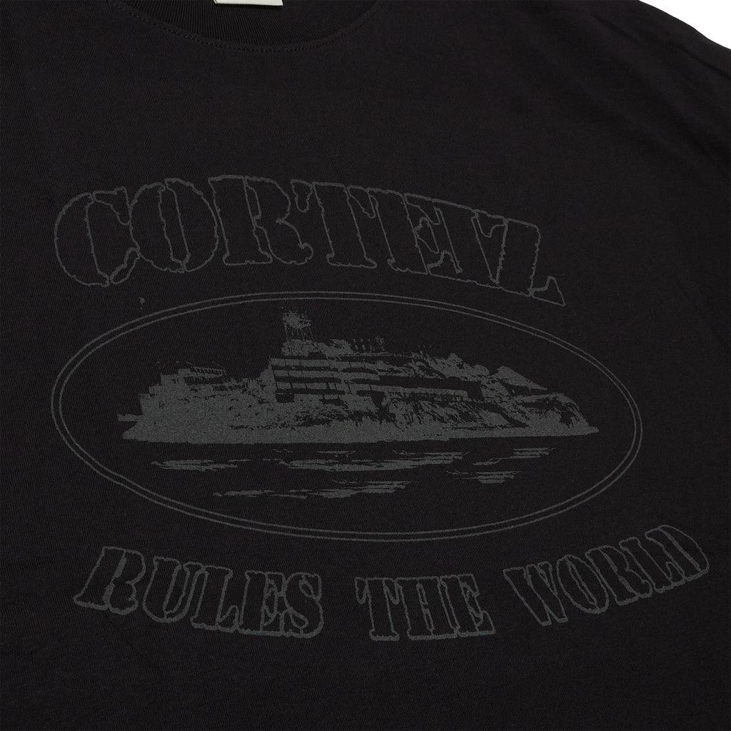 Corteiz OG Alcatraz Reflective Triple T Shirt - Black