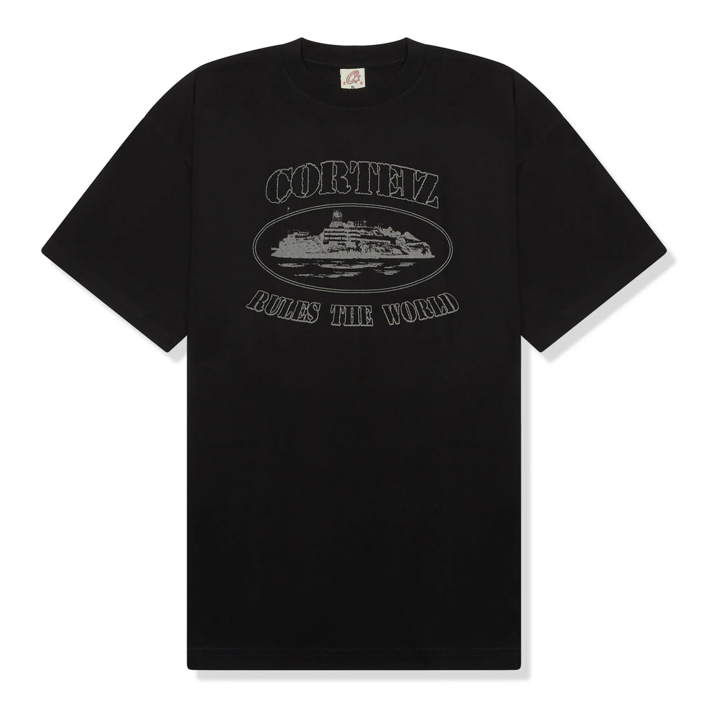 Corteiz OG Alcatraz Reflective Triple T Shirt - Black