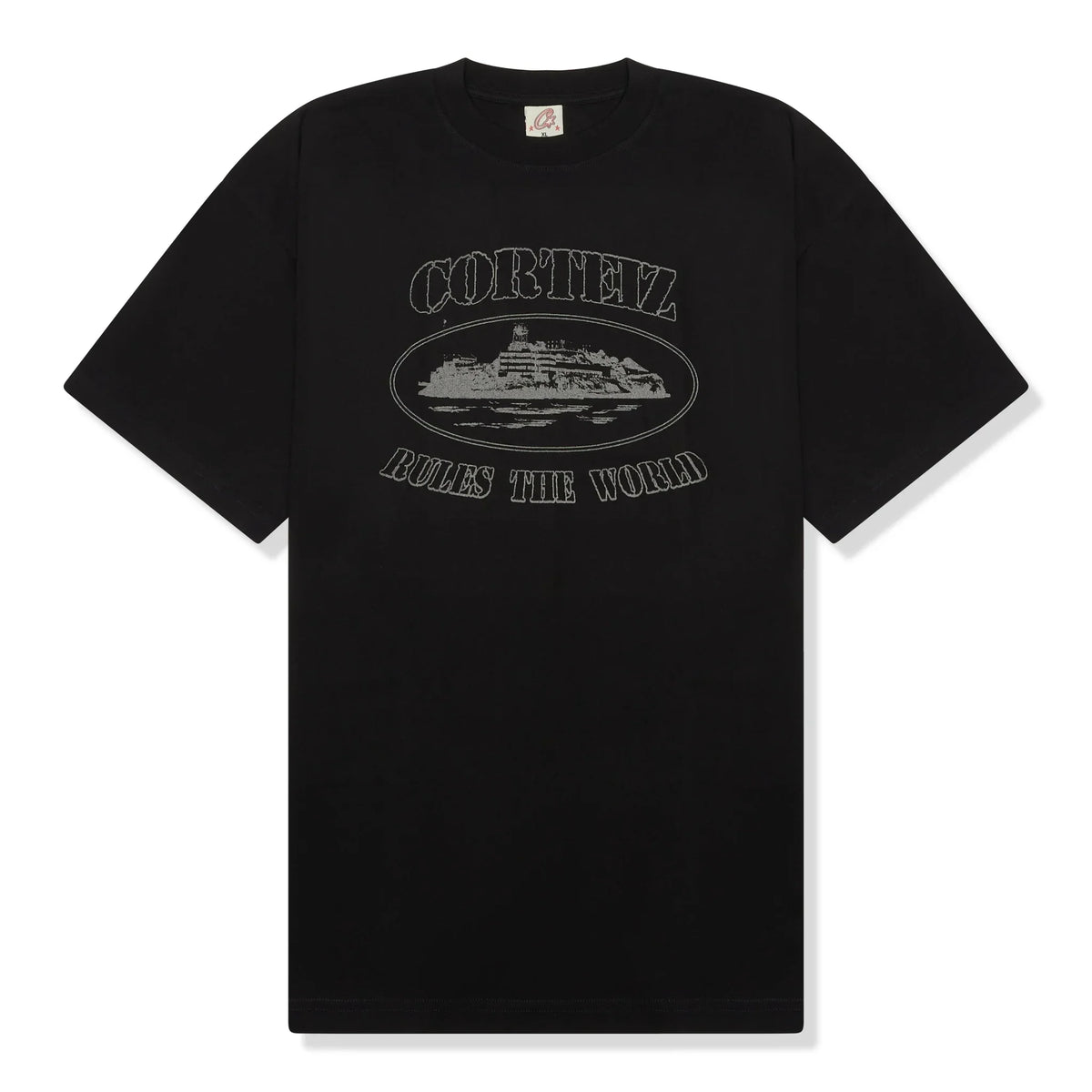 Corteiz OG Alcatraz Reflective Triple T Shirt - Black