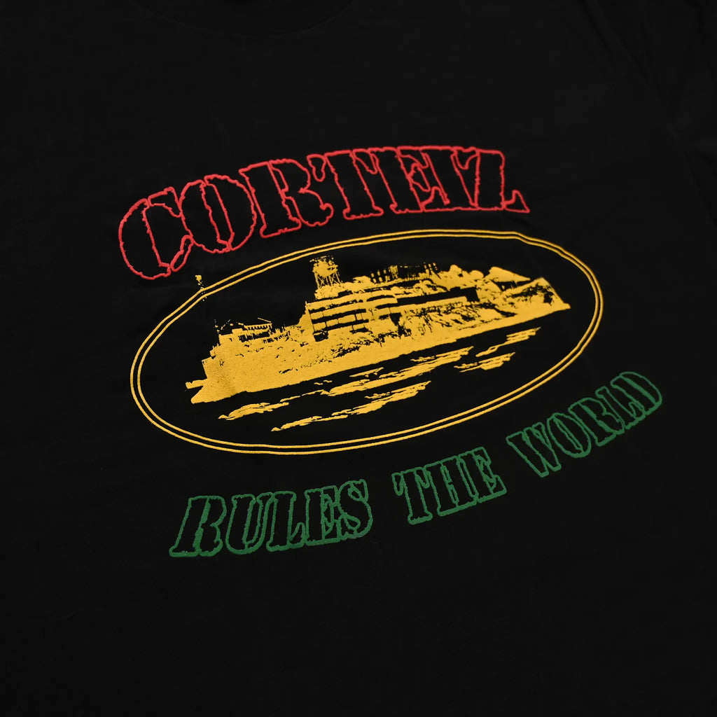 Corteiz OG Carni Alcatraz T Shirt - Black