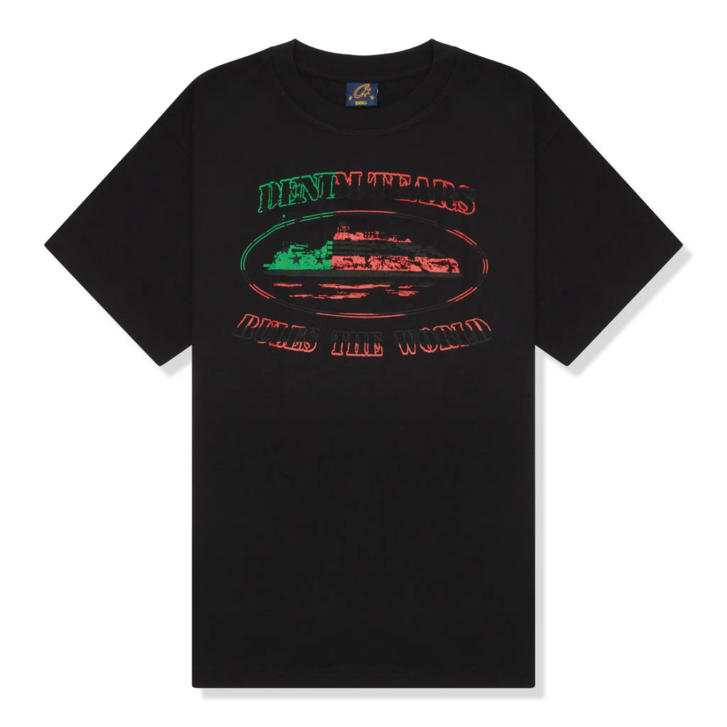 Corteiz x Denim Tears OG Alcatraz T Shirt - Black