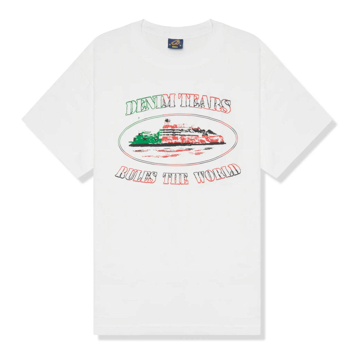 Corteiz x Denim Tears OG Alcatraz T Shirt - White