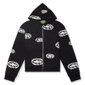 Corteiz x Denim Tears Cotton Wreath Zip-up Hoodie - Black