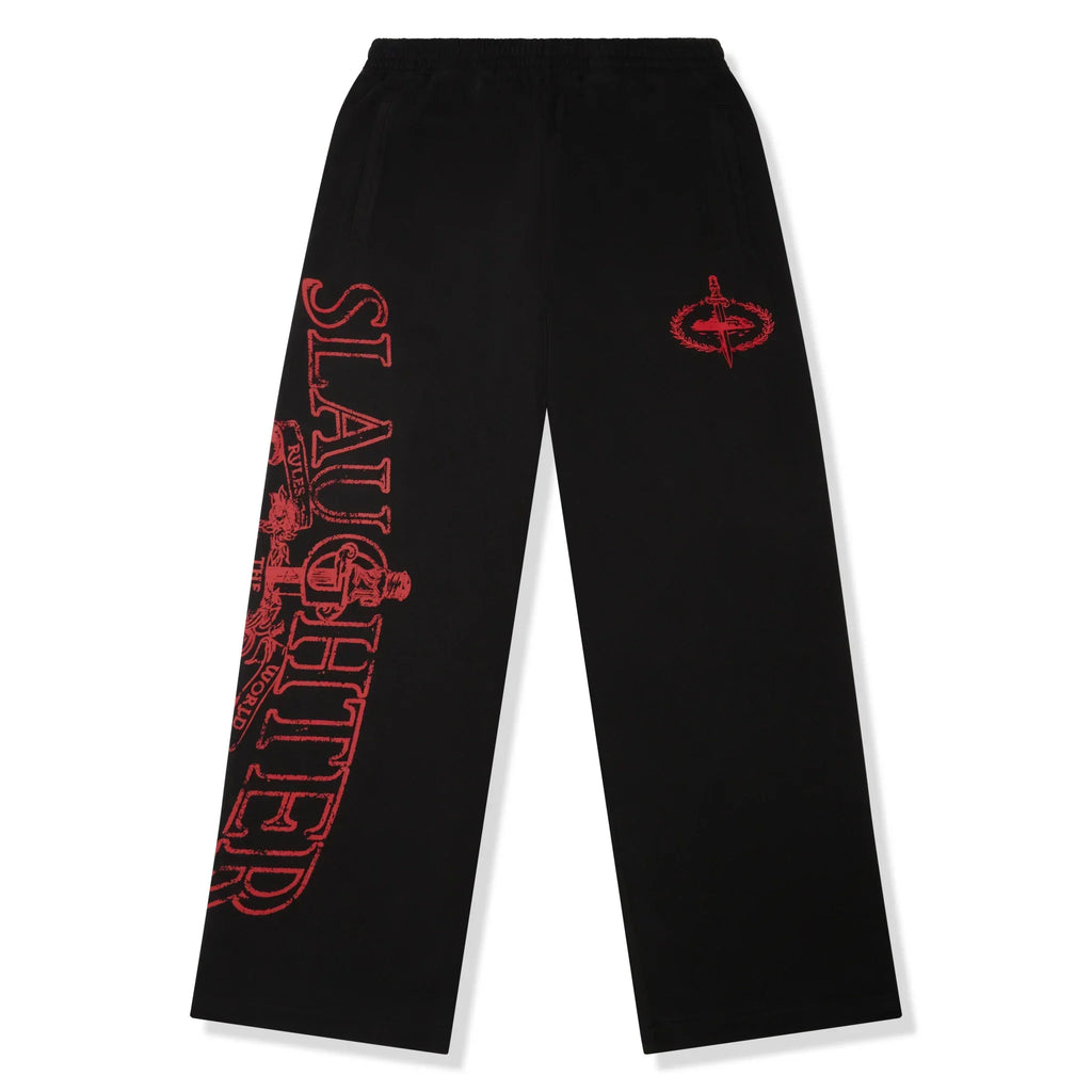 Corteiz x Slaughter Gang 21 Savage Sweatpants - Black