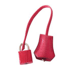 Hermes Birkin 25 Rouge Exotic Lizard Palladium Hardware
