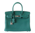 Hermes Birkin 30 Malachite Clemence Leather Palladium Hardware