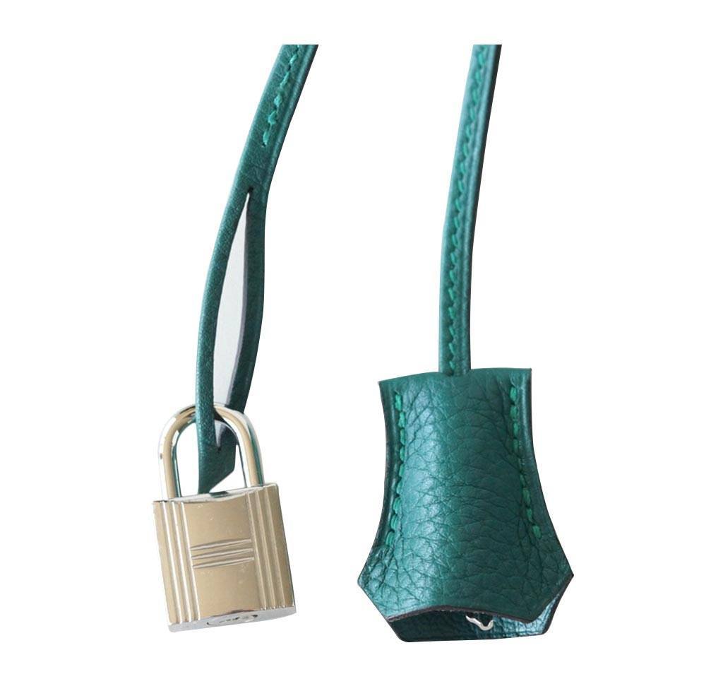 Hermes Birkin 30 Malachite Clemence Leather Palladium Hardware
