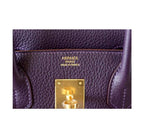 Hermes Birkin 30 Raisin Togo Leather Gold Hardware