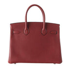 Hermes Birkin 30 Rouge H Togo Leather Palladium Hardware