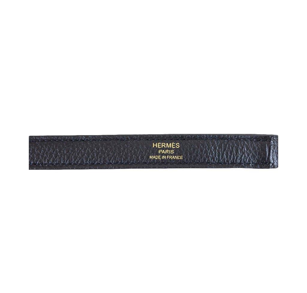 Hermes Kelly 32 Black Togo Leather Gold Hardware