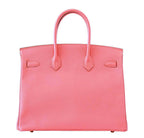 Hermes Birkin 35 Flamingo Epsom Leather Gold Hardware