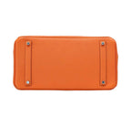 Hermes Birkin 35 Orange Togo Leather Palladium Hardware
