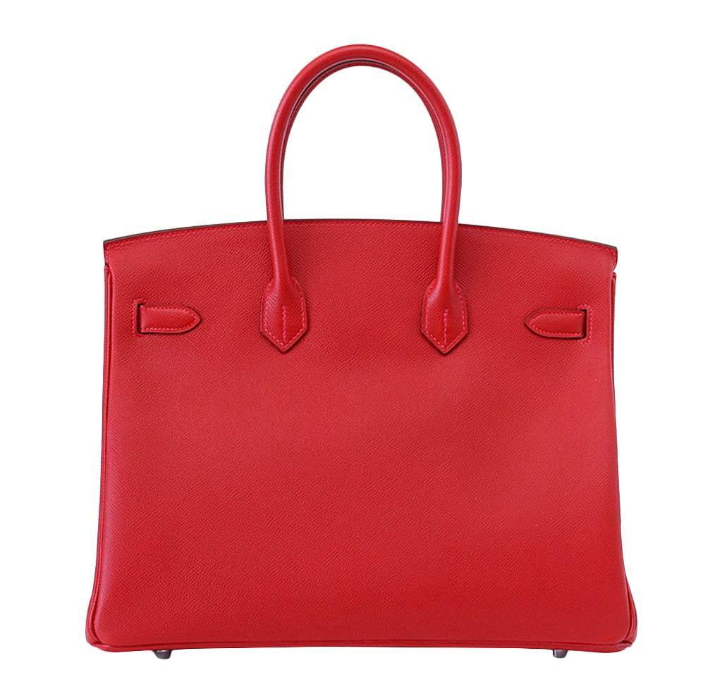 Hermès Birkin 35 Rouge Casaque Epsom Bag PHW