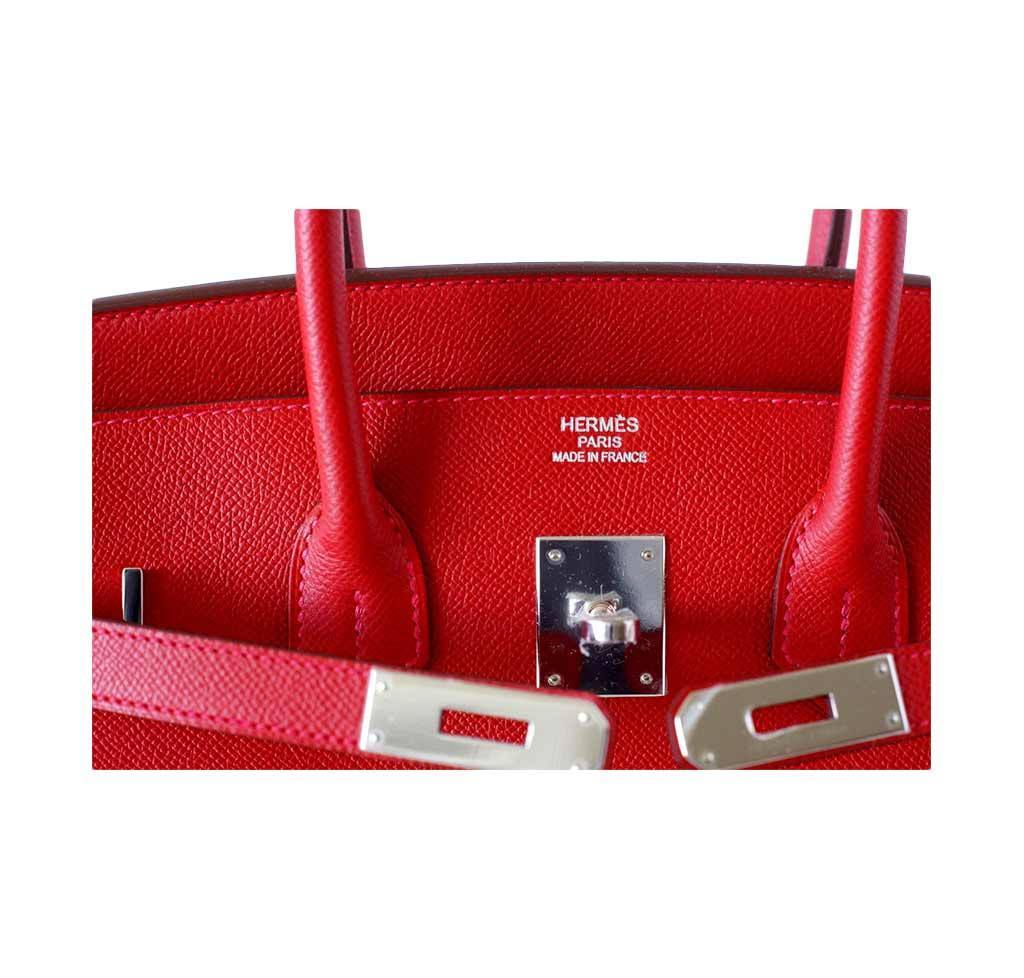 Hermès Birkin 35 Rouge Casaque Epsom Bag PHW